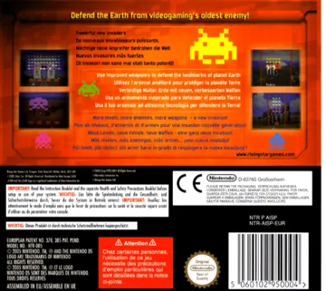 Space Invaders Revolution (USA) (En,Fr,De,Es,It) box cover back